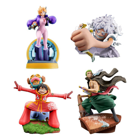 One Piece Logbox Re Birth Mini Statue Set by Megahouse