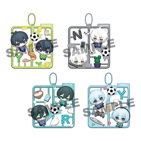 Blue Lock Anime Plat Collection Keychain Assortment Vol. 1 (4-Pack)