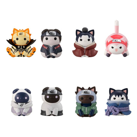 Naruto Shippuden Nyaruto! Ver. Break Out Mega Cat Trading Figure Set