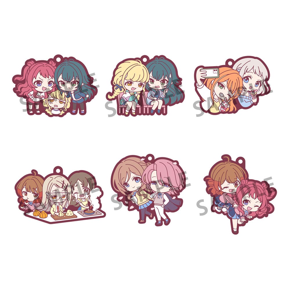 Idolmaster 7cm Rubber Mascot Charms Assortment (6) by Magahouse