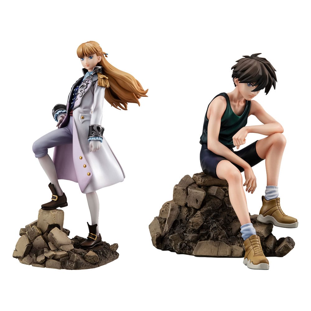 Gundam Wing 30th Anniversary Alpha x Omega Heero Yuy & Relena Peacecraft Statue Set