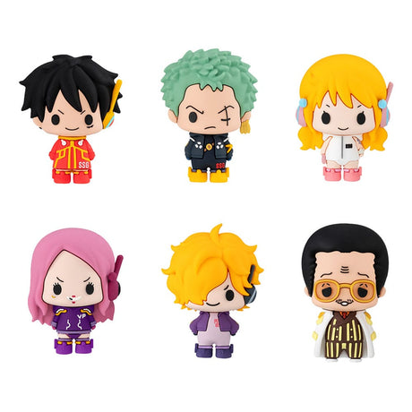 One Piece Egghead Mascot Trading Figures - MegaHouse Chokorin Mascot Series (6 Pack)