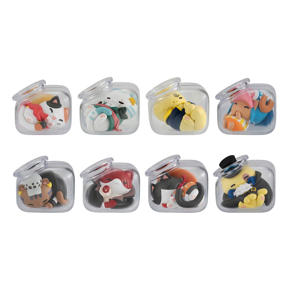 One Piece Mega Cat Trading Figures - Good Night NyanPieceNyan! (8 Assortment)