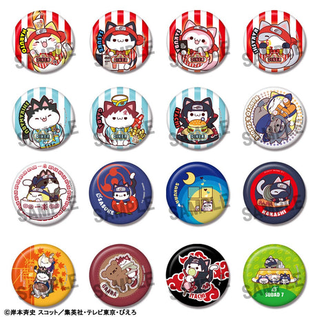 Nyaruto! Naruto-Themed Enamel Pin Assortment 5cm (16-Pack) by Megahouse