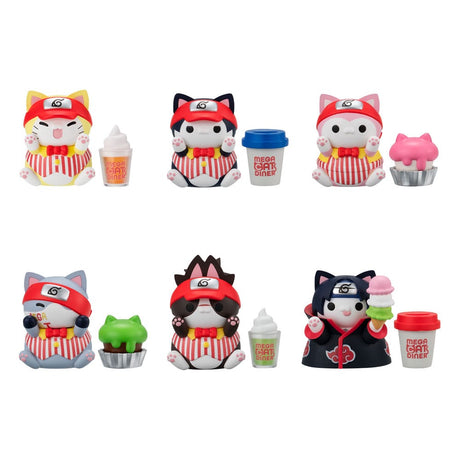Naruto Shippuden Mega Cat Nyaruto! Diner Mini Figures (Set of 6)