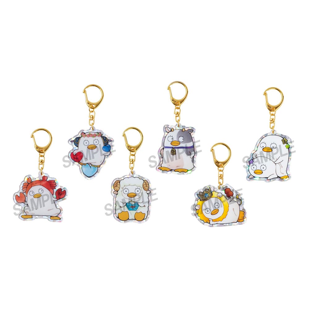 Gintama Acrylic Elizabeth Mascot Charms - 12 Zodiac Signs (Pack of 6)