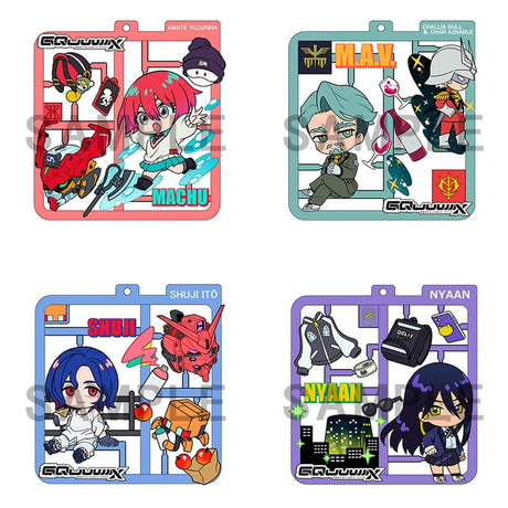 Mobile Suit Gundam GQuX Plat Collection Keychain Set (4)