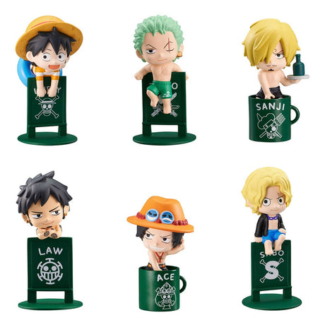 One Piece Ochatomo Series: Pirates' Vacance 4cm Trading Figures (8-Pack)