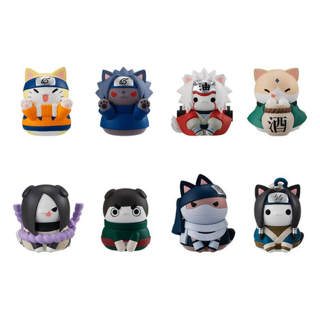 Naruto Shippuden Nyaruto! Sasuke-kun Trading Figures, Set of 8