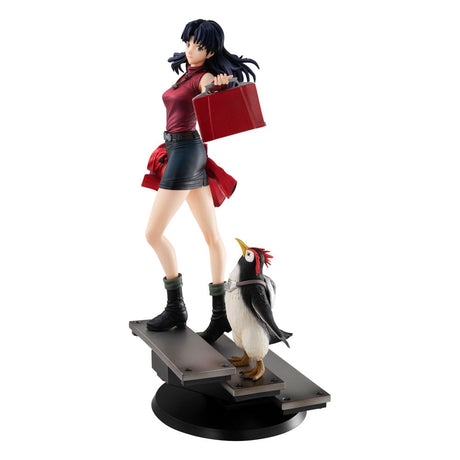 Rebuild of Evangelion Gals Misato Katsuragi & Pen Pen PVC Statue, 25 cm