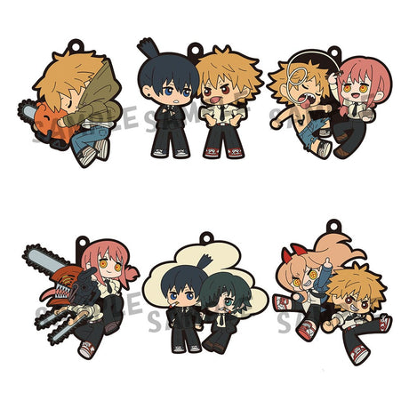 Chainsaw Man Buddycolle Rubber Charms 6 cm Set by Megahouse