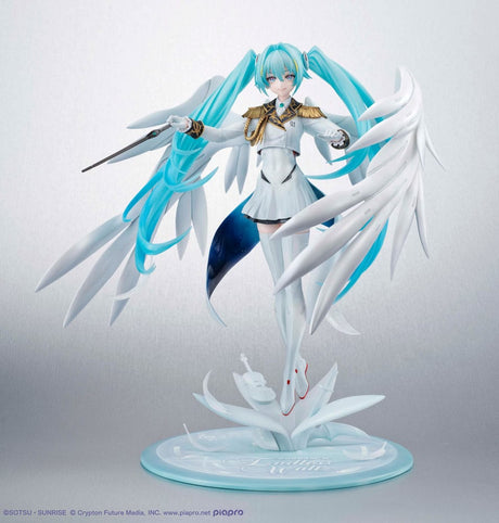 Mobile Suit Gundam x Hatsune Miku Lucrea PVC Statue - 45th Anniversary Edition