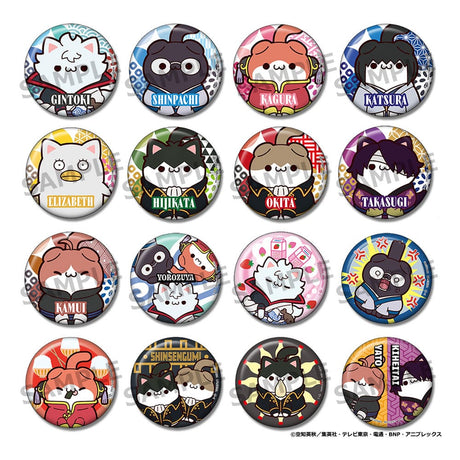Gintama Mega Cat Project Nyantama! 3 cm Blind Box Pins (Set of 16)