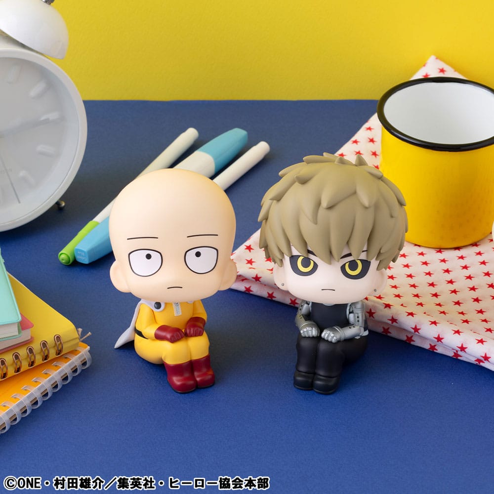 One Punch Man Saitama & Genos Look Up PVC Statues - With Gift