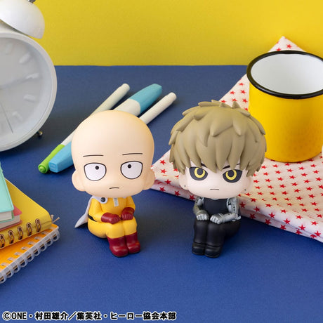One Punch Man Saitama & Genos Look Up PVC Statues - With Gift