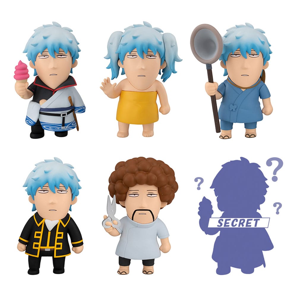 Gintama x Okawabukubu Lucky Cat 3cm Trading Figure - Blind Box (Assortment of 6)