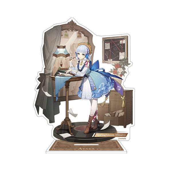 Genshin Impact Teyvat Style Kamisato Ayaka Acrylic Diorama - 13 cm