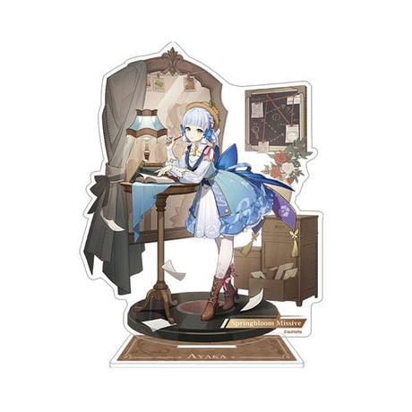 Genshin Impact Teyvat Style Kamisato Ayaka Acrylic Diorama - 13 cm