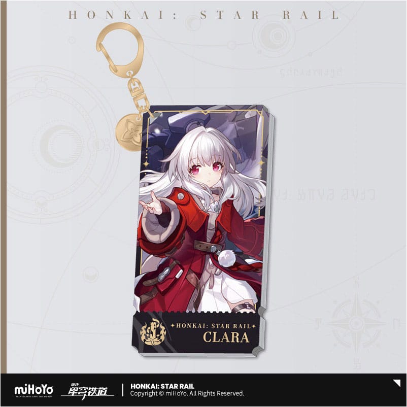 Honkai: Star Rail Clara Character Acrylic Keychain (9 cm)