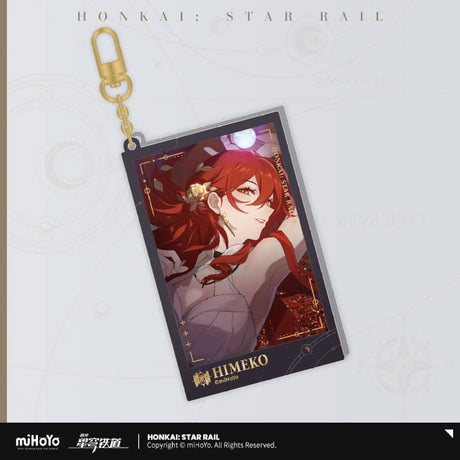 Honkai: Star Rail Himeko Glitter Acrylic Keychain, 9 cm