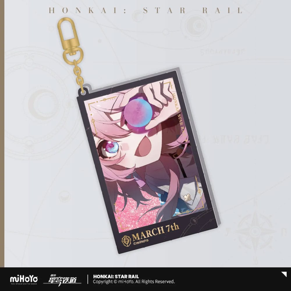 Honkai: Star Rail March 7th Glitter Acrylic Keychain, 9cm