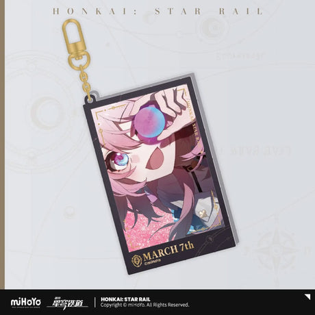 Honkai: Star Rail March 7th Glitter Acrylic Keychain, 9cm