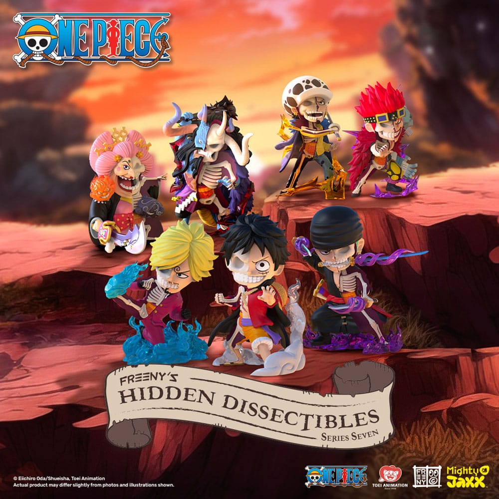 One Piece: Freeny's Hidden Dissectibles Wano Vinyl Figure Blind Box Display