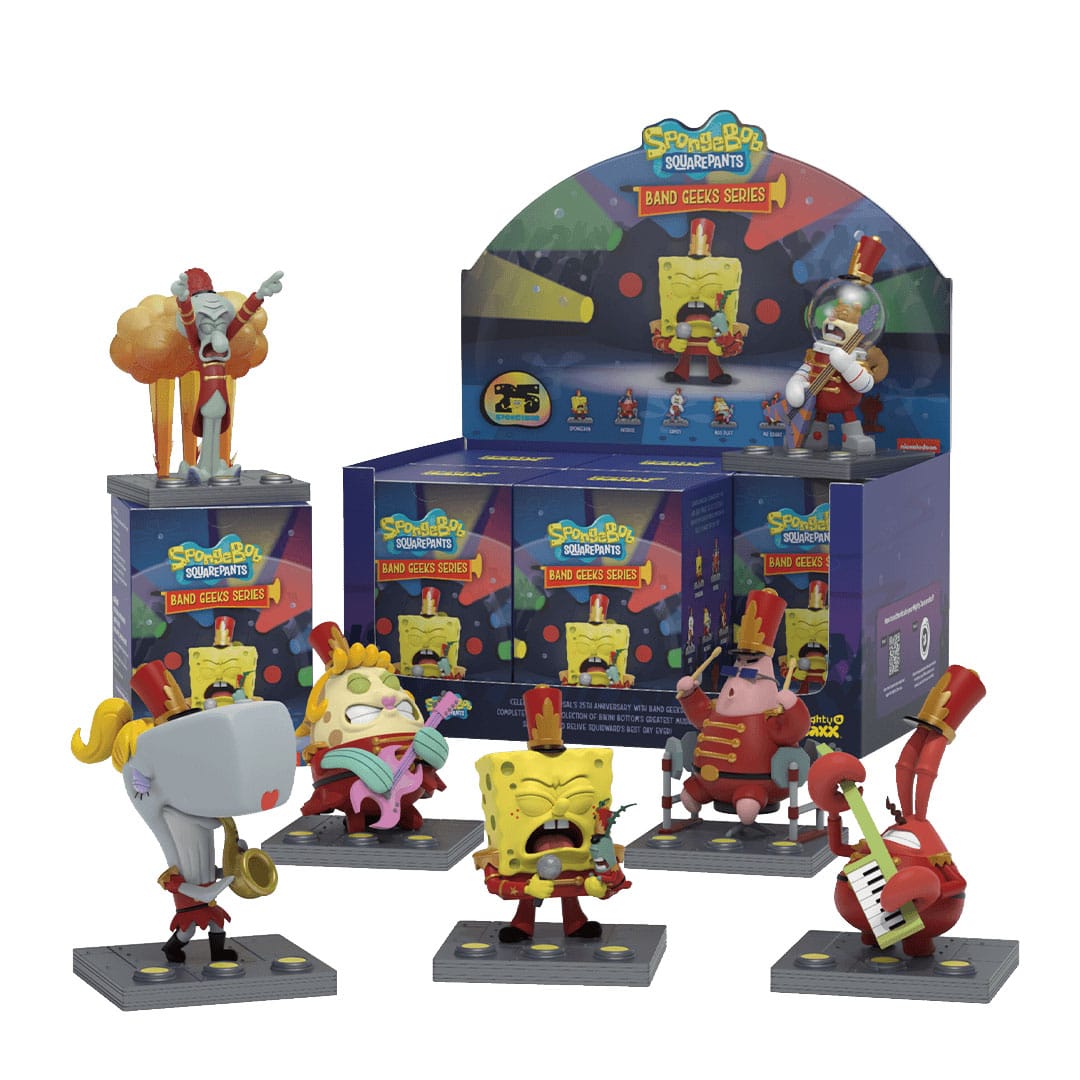 Mighty Jaxx SpongeBob Band Geeks Series: Vinyl Display Set (6)