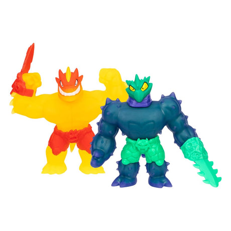 Goo Jit Zu Heroes 2-Pack: Blazagon vs. Cacticus Stretch Figures