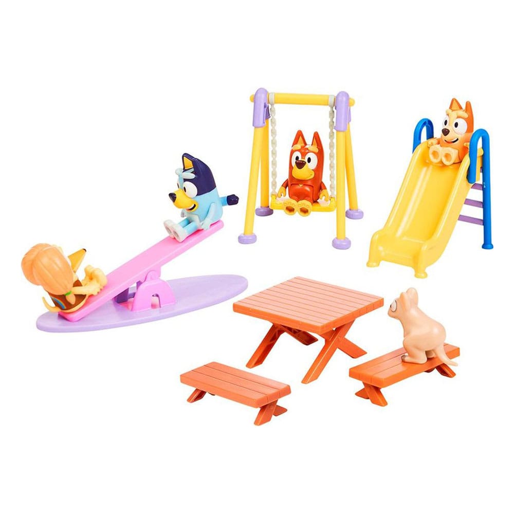 Bluey Deluxe Playground Mini Figure Playset by Moose Toys