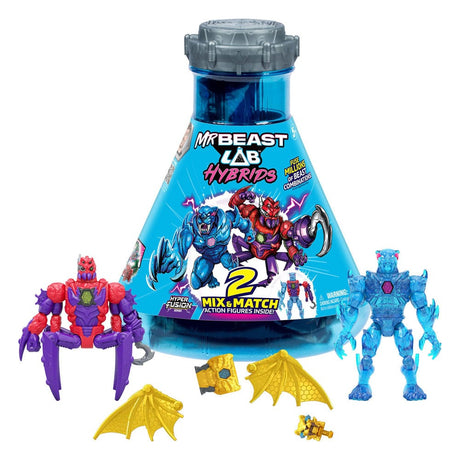 Mr. Beast Lab Hybrids: Spider vs Energy Panther Mini Figure 2er-Pack