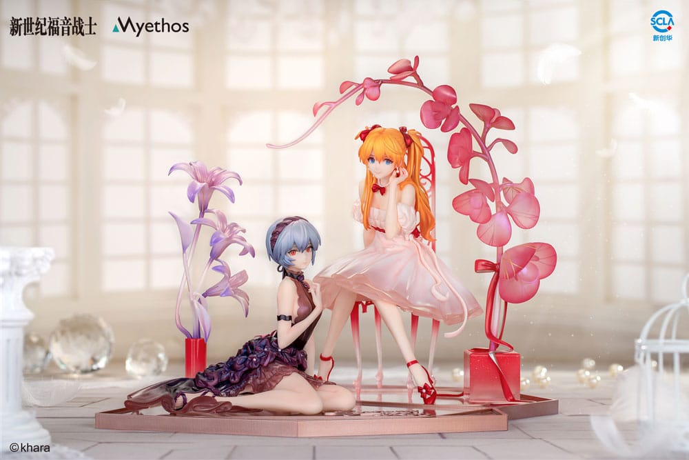Evangelion Flower Whisper Ver. Rei & Asuka 1/7 PVC Statues Set