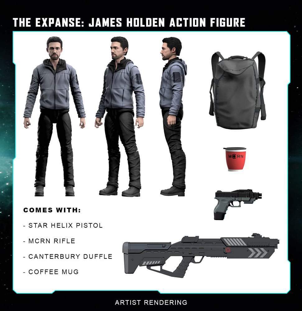 The Expanse 20cm Action Figure - James Holden with Accessories