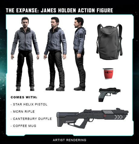 The Expanse 20cm Action Figure - James Holden with Accessories