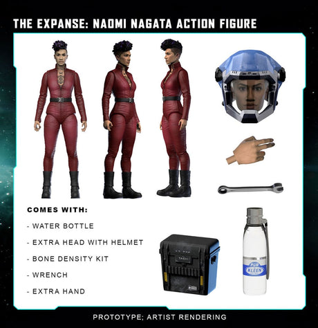 The Expanse 20cm Action Figure - Naomi Nagata with Accessories