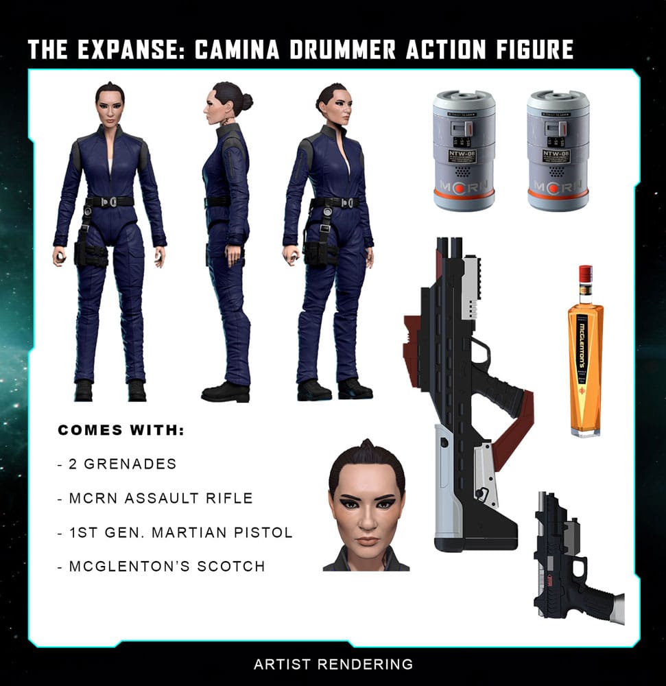 Camina Drummer Action Figure, The Expanse, 20cm