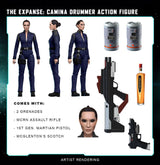Camina Drummer Action Figure, The Expanse, 20cm