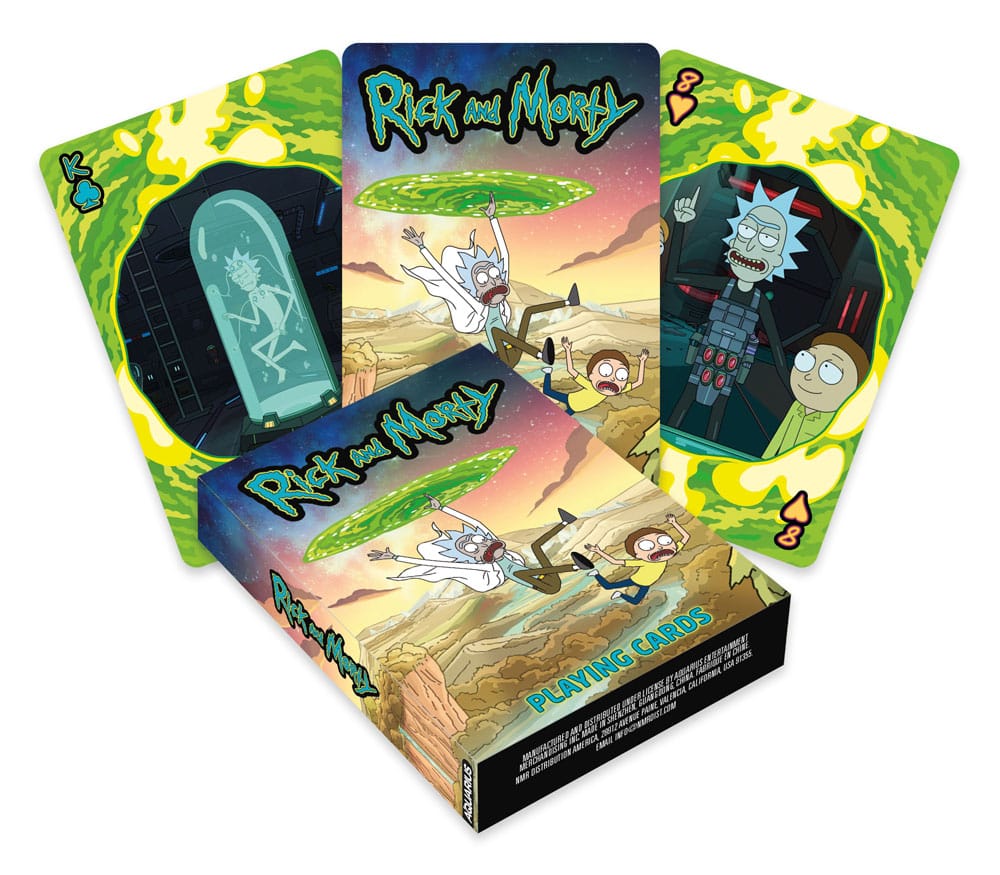 Rick and Morty Scenes Playing Cards by Aquarius