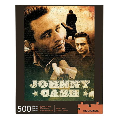 Johnny Cash-Man in Black 500 Piece Jigsaw Puzzle by AQUARIUS