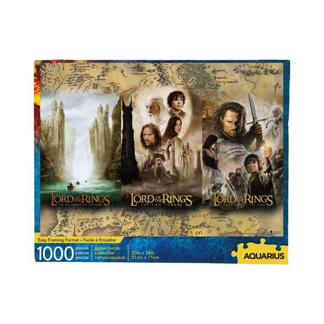 Lord of the Rings Triptych Jigsaw Puzzle (1000 Pieces) by Aquarius