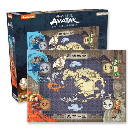 Avatar: The Last Airbender - Licensed 1000-piece Jigsaw Puzzle Map