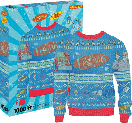 Seinfeld: 1000-Piece Festivus Ugly Christmas Sweater Puzzle