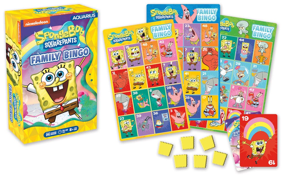 SpongeBob Family Bingo Board Game - English Version