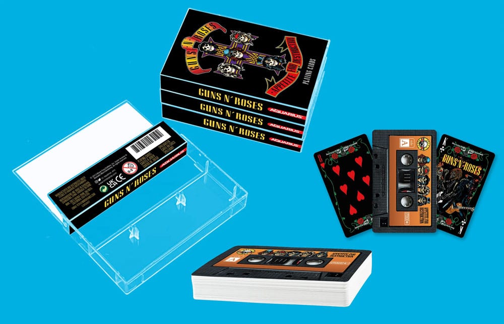Guns N'Roses Aquarius Playing Cards Cassette PDQ