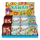 Kawaii Food-Themed Playing Cards Display - 24 Pack