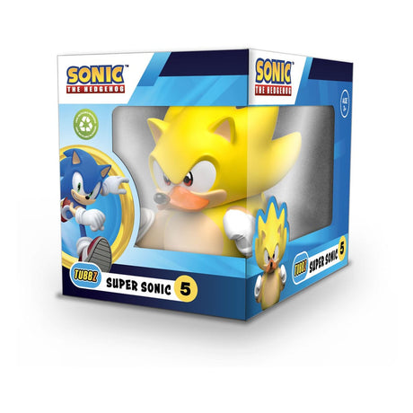 Sonic - The Hedgehog Tubbz Super Sonic PVC Figure, Boxed Edition, 10 cm