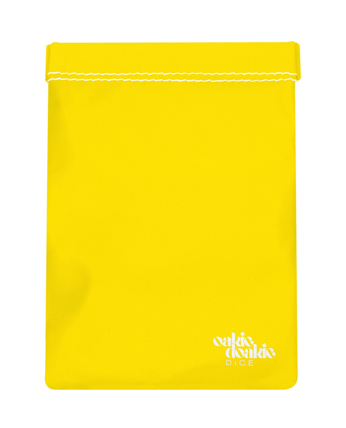 Yellow Oakie Doakie Large Dice Bag: Snap and Clap Closure
