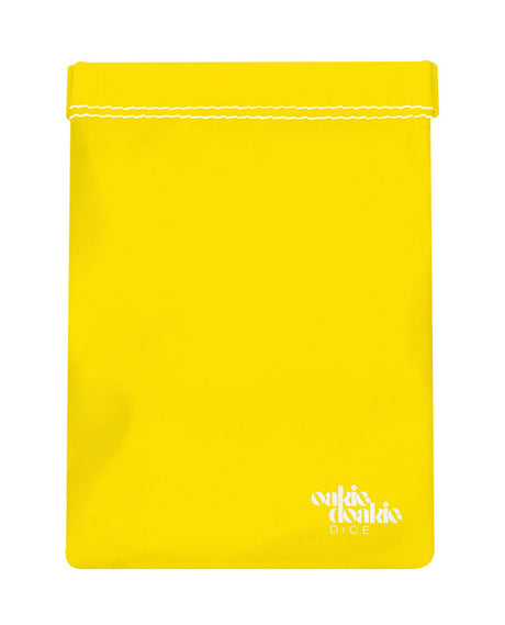 Yellow Oakie Doakie Large Dice Bag: Snap and Clap Closure