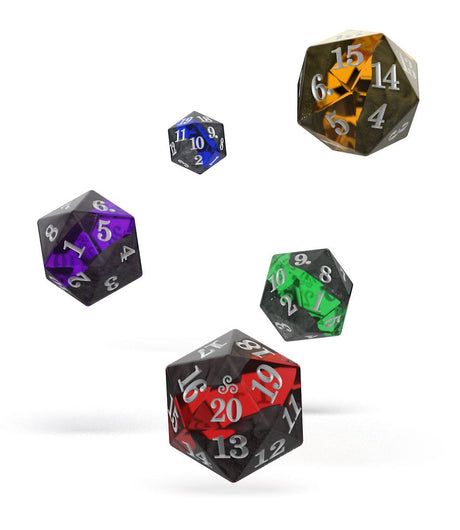 Oakie Doakie Dice D20 Spindown Enclave Set (5)