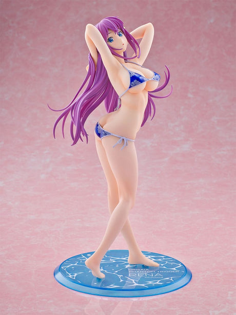 Grisaia Phantom Trigger - Rena Fukami Metallic Blue PVC Statue 28cm